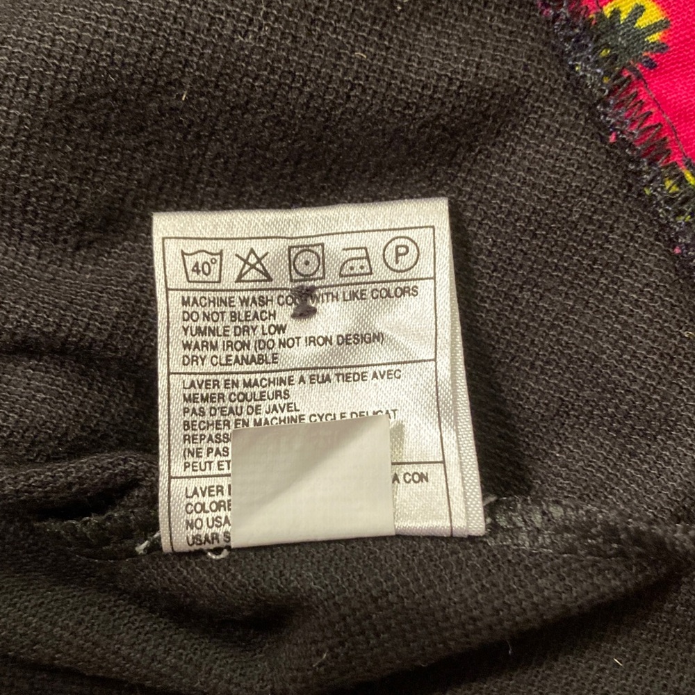 Lacoste NWOT Custom Polo Youth Size XL Black Pink  "God is faithful" - Picture 11 of 11